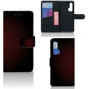 Honor 20 Pro Telefoon Hoesje Geruit Rood