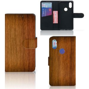 Xiaomi Mi Mix 2s Book Style Case Donker Hout