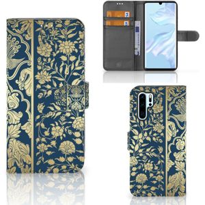 Huawei P30 Pro Hoesje Beige Flowers