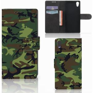 Sony Xperia XA1 Telefoon Hoesje Army Dark