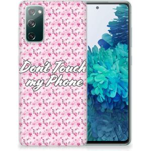 Samsung Galaxy S20 FE Silicone-hoesje Flowers Pink DTMP