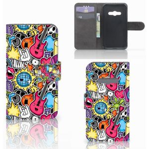 Samsung Galaxy Xcover 3 | Xcover 3 VE Wallet Case met Pasjes Punk Rock