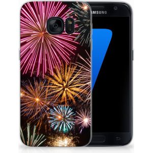 Samsung Galaxy S7 Silicone Back Cover Vuurwerk