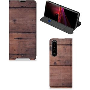 Sony Xperia 1 III Book Wallet Case Old Wood