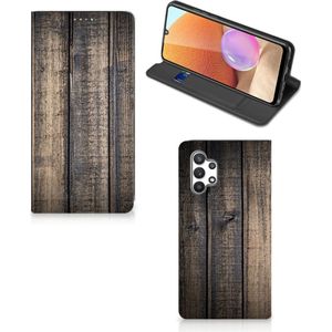 Samsung Galaxy A32 4G | A32 5G Enterprise Editie Book Wallet Case Steigerhout