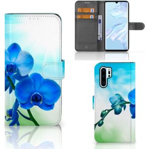 Huawei P30 Pro Hoesje Orchidee Blauw - Cadeau voor je Moeder