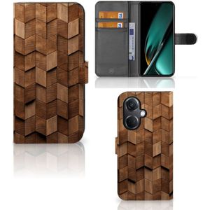 Book Style Case voor OnePlus Nord CE 3 Wooden Cubes