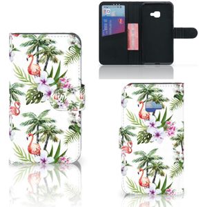 Samsung Galaxy Xcover 4 | Xcover 4s Telefoonhoesje met Pasjes Flamingo Palms