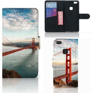 Huawei P10 Lite Flip Cover Golden Gate Bridge