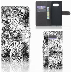 Telefoonhoesje met Naam Samsung Galaxy S8 Plus Skulls Angel