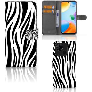Xiaomi Redmi 10C Telefoonhoesje met Pasjes Zebra