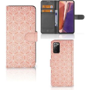 Samsung Galaxy Note 20 Telefoon Hoesje Pattern Orange