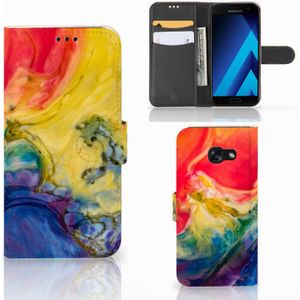 Hoesje Samsung Galaxy A5 2017 Watercolor Dark