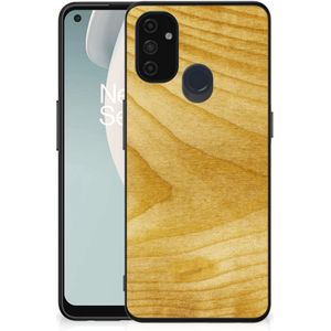 OnePlus Nord N100 Houten Print Telefoonhoesje Licht Hout