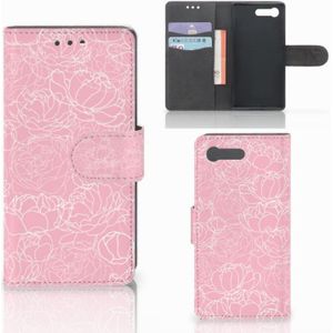Sony Xperia X Compact Hoesje White Flowers
