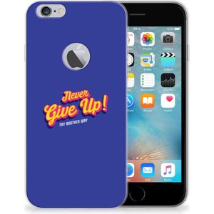 Apple iPhone 6 Plus | 6s Plus Siliconen hoesje met naam Never Give Up