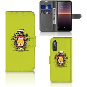 Sony Xperia 10 II Leuk Hoesje Doggy Biscuit