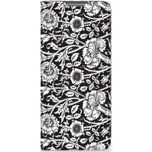 Xiaomi 12 Pro Smart Cover Black Flowers