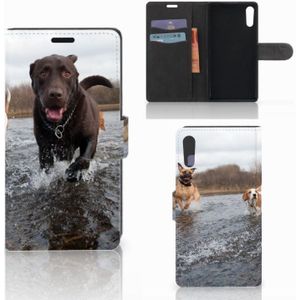 Sony Xperia XZ | Sony Xperia XZs Telefoonhoesje met Pasjes Honden Labrador