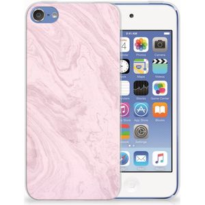 Apple iPod Touch 5 | 6 TPU Siliconen Hoesje Marble Pink - Origineel Cadeau Vriendin