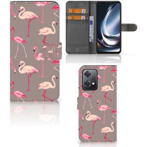 OnePlus Nord CE 2 Lite Telefoonhoesje met Pasjes Flamingo