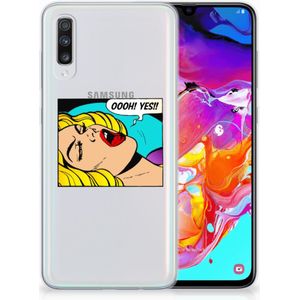 Samsung Galaxy A70 Silicone Back Cover Popart Oh Yes
