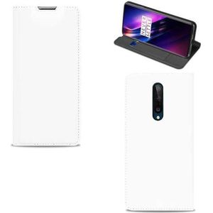 Bookcase Hoesje OnePlus 8 Wit met Pashouder