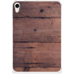 Apple iPad mini 6 (2021) Silicone Tablet Hoes Old Wood