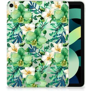 iPad Air (2020/2022) 10.9 inch Siliconen Hoesje Orchidee Groen