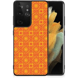 Samsung Galaxy S21 Ultra Back Case Batik Oranje