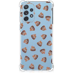 Doorzichtige Silicone Hoesje voor Samsung Galaxy A73 Poep Emojis