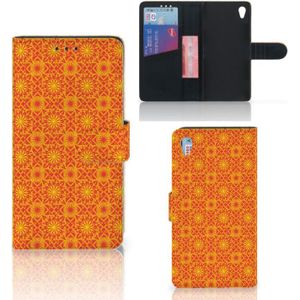 Sony Xperia Z3 Telefoon Hoesje Batik Oranje