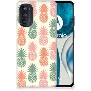 Motorola Moto G52/G82 Siliconen Case Ananas