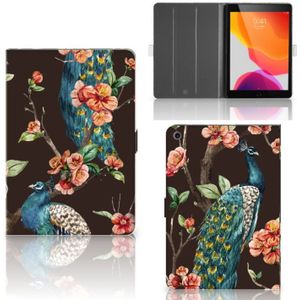 iPad 10.2 2019 | iPad 10.2 2020 | 10.2 2021 Flip Case Pauw met Bloemen