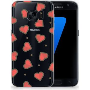 Samsung Galaxy S7 TPU bumper Hearts