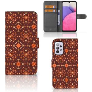 Samsung Galaxy A33 5G Telefoon Hoesje Batik Brown