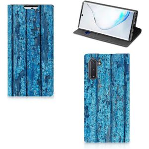 Samsung Galaxy Note 10 Book Wallet Case Wood Blue