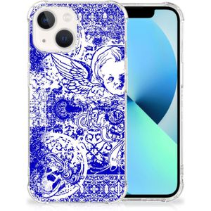 Extreme Case iPhone 13 Angel Skull Blauw