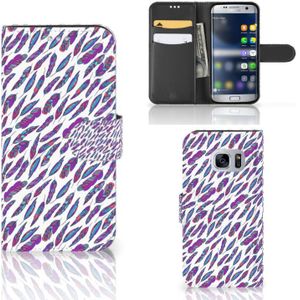 Samsung Galaxy S7 Telefoon Hoesje Feathers Color