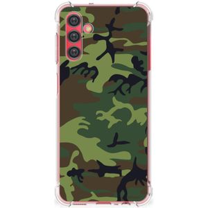 Samsung Galaxy A13 5G | A04s Doorzichtige Silicone Hoesje Army Dark