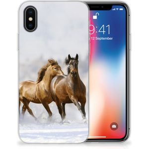 Apple iPhone X | Xs TPU Hoesje Paarden
