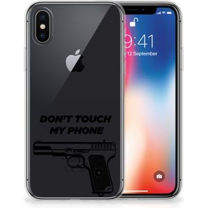 Apple iPhone X | Xs Silicone-hoesje Pistol DTMP