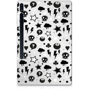 Tablet BackCover Samsung Galaxy Tab S7 Plus | S8 Plus Silver Punk