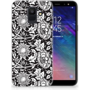 Samsung Galaxy A6 (2018) TPU Case Black Flowers