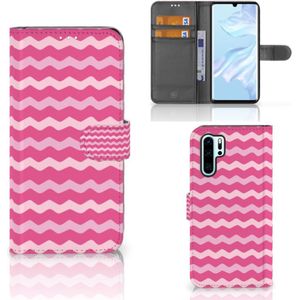 Huawei P30 Pro Telefoon Hoesje Waves Pink