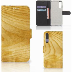 Huawei P20 Pro Book Style Case Licht Hout