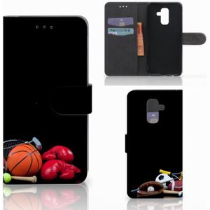 Samsung Galaxy A6 Plus 2018 Wallet Case met Pasjes Sports