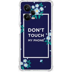 Xiaomi Redmi Note 12 Pro Plus Anti Shock Case Flowers Blue DTMP