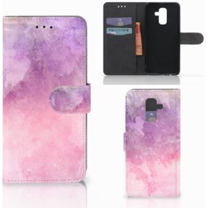 Hoesje Samsung Galaxy A6 Plus 2018 Pink Purple Paint