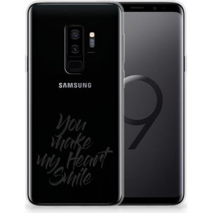 Samsung Galaxy S9 Plus Siliconen hoesje met naam Heart Smile